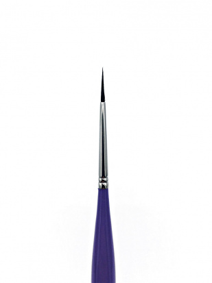 Кисть в футляре, карманная, круглая №1, соболь